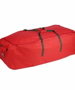 Honey-Can-Do - Extra Large Christmas Tree Storage Bag With Wheels, Up To 10 Feet - Red