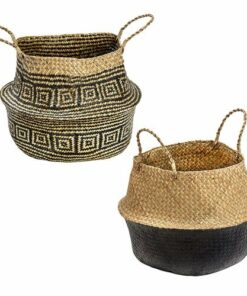 Honey-Can-Do - 2pc Folding Belly Baskets - Natural