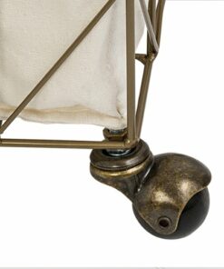 Honey-Can-Do - Chevron Wire Hamper - Antique Gold