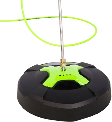 Greenworks - 15" Pressure Washer Surface Cleaner Attachment (3100 PSI MAX) - Black/Green