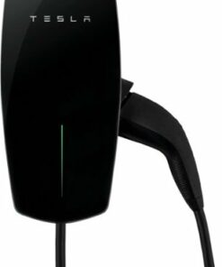 Tesla - Wall Connector J1772 Hardwired Electric Vehicle (EV) Charger - up to 48A - 24' - Black