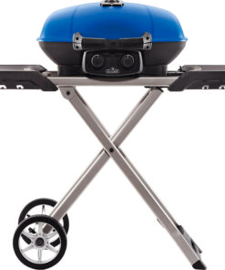 Napoleon - TravelQ 285X Portable Propane Gas Grill with Scissor Cart, Blue - Blue
