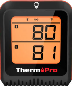 ThermoPro - Bluetooth Dual Probe Digital Meat Thermometer - Black