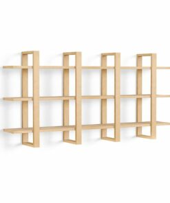 Burrow - Index Hardwood 6-Shelf Bookshelf - Oak