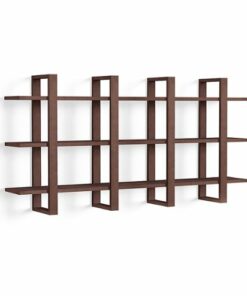 Burrow - Index Hardwood 6-Shelf Bookshelf - Walnut