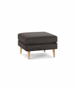 Burrow - Mid Century Nomad Ottoman - Charcoal 0
