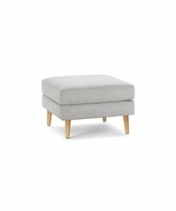 Burrow - Mid Century Nomad Ottoman - Crushed Gravel 0
