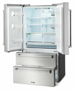 Thor Kitchen - 22.5 Cu. Ft. Professional French Door Counter Depth Refrigerator with Ice Maker - Stainless steel
