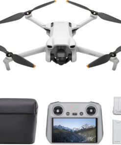 DJI - Geek Squad Certified Refurbished Mini 3 Fly More Combo Drone with Remote Controller with a Screen - Gray