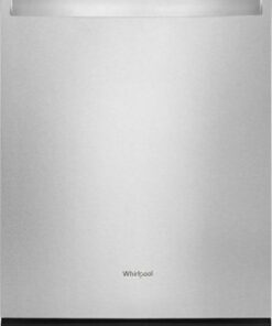 Whirlpool - Top Control Built-In Dishwasher with Boost Cycle and 55 dBa - Stainless steel