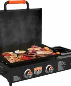 Blackstone - On the Go 22-in. Countertop Outdoor Griddle Range Top Combo - Black