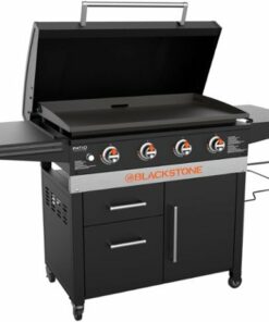 Blackstone - 36-in. Outdoor Griddle Cabinet w/drawers - Black