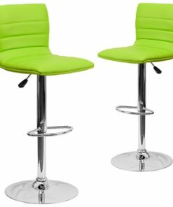 Flash Furniture - Vincent Contemporary Vinyl Barstool (set of 2) - Green