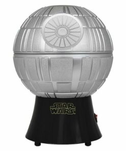 Uncanny Brands Star Wars Death Star Popcorn Maker - Hot Air Style with Removable Bowl - Silver