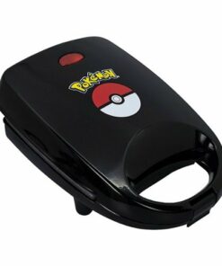 Uncanny Brands Pokemon Pokeball  Sandwich Maker  a Pokémon Kitchen Appliance - Black
