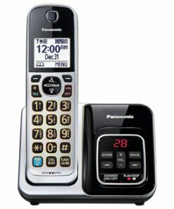 Panasonic - KX-TGD890S DECT 6.0 Expandable Cordless Phone System with Bluetooth Pairing for Wireless Headphones - Silver