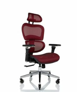 Nouhaus - Ergo3D Ergonomic Mesh Executive Office Chair - Burgundy