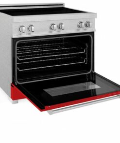 ZLINE - 36" 4.6 cu. ft. Induction Range with a 4 Element Stove and Electric Oven in Red Matte - Red Matte