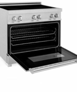 ZLINE - 36" 4.6 cu. ft. Induction Range with a 4 Element Stove and Electric Oven in Fingerprint Resistant Stainless Steel - Silver