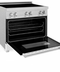 ZLINE - 36" 4.6 cu. ft. Induction Range with a 4 Element Stove and Electric Oven in White Matte - White Matte