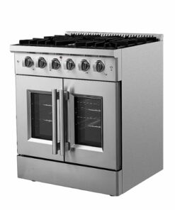 Forno Appliances - Forno 4.32 Cu. Ft. Freestanding Gas Range with French Doors and LP Conversion Kit - Stainless steel