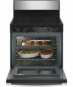 GE 30” Free-standing Electric Radiant Smooth Cooktop Range - Stainless steel