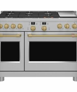 Handle and Knob Kit for Café Range and Cooktops - Brushed Brass 0