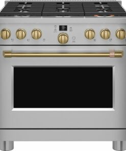 Handle and Knob Kit for Café Range and Cooktops - Brushed Brass 1
