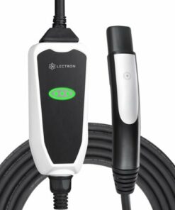 Lectron - Level 1/Level 2 (NEMA 5-15 & 14-50) Tesla Electric Vehicle (EV) Charger-up to 32A-21' - Black