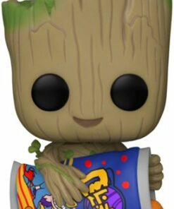 Funko - POP! Marvel: I Am Groot - Groot with Cheese Puffs