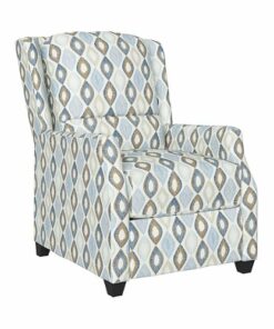 ProLounger - Duthie Modern Wingback Pushback Recliner - Blue