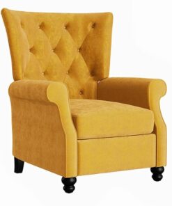 ProLounger - Endura Velvet Pushback Recliner Chair - Mustard Gold