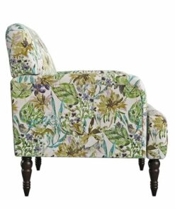 Handy Living - Everlee Transitional Velvet Armchair - Cream