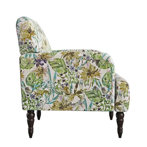 Handy Living - Everlee Transitional Velvet Armchair - Cream
