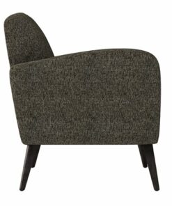 Handy Living - Kenneth Mid-Century Modern Chenille Armchair Espresso Finish Legs - Bark