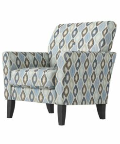 Handy Living - Adrian Flared Arm Transitional Armchair - Blue