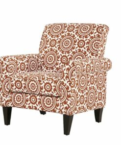 Handy Living - Janet Traditional Armchair - Orange
