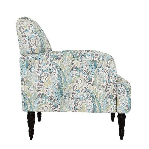 Handy Living - Everlee Transitional Upholstered Armchair - Sky Paisley