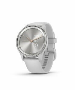 Garmin - vívomove Trend Hybrid Smartwatch 40 mm Fiber-Reinforced Polymer - Silver Stainless Steel