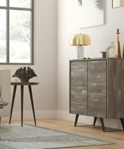 Simpli Home - Lowry Medium Storage Cabinet - Distressed Grey