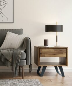 Simpli Home - Lowry End Table - Distressed Golden Wheat
