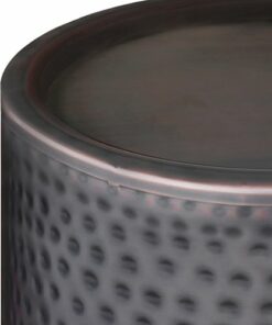 Simpli Home - Corbin Metal Side Table - Hammered Antique Copper