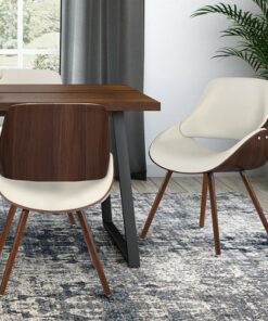 Simpli Home - Malden Bentwood Dining Chair with Wood Back - Cream