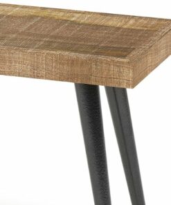 Simpli Home - Durham Solid Mango Wood 43 inch Wide Industrial Contemporary Bench in - Distressed Natural
