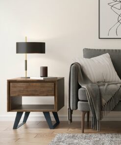 Simpli Home - Lowry End Table - Rustic Natural Aged Brown