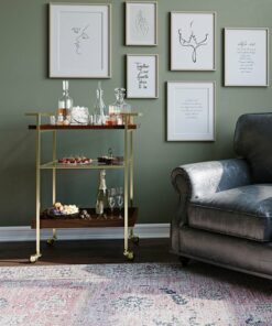 Simpli Home - Jace Bar Cart - Cognac