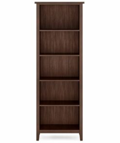 Simpli Home - Artisan 5 Shelf Bookcase - Russet Brown