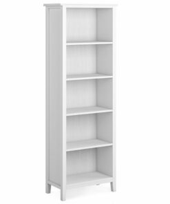 Simpli Home - Artisan 5 Shelf Bookcase - White