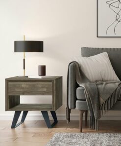 Simpli Home - Lowry End Table - Distressed Grey