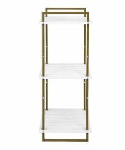 Honey-Can-Do - 3-Tier Tubular Metal Shelf - Olive